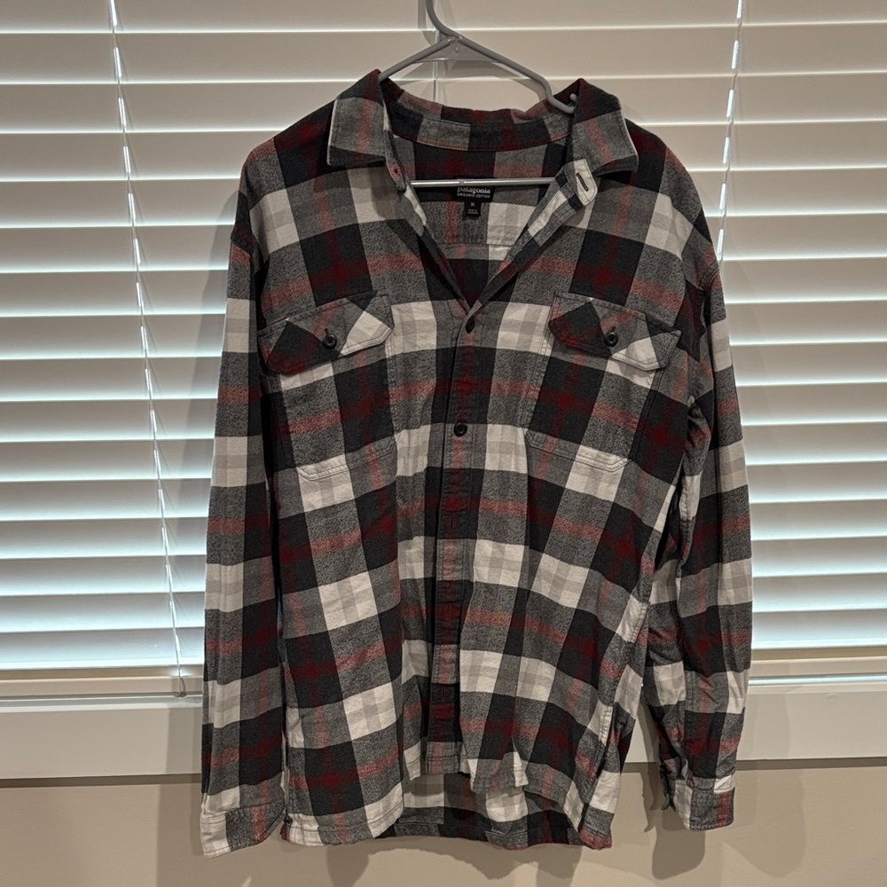Patagonia Black and Red Checkered Shirt